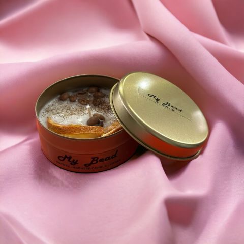 Ahşap (Çam) BEYAZ Renk 4 Katlı Bitki Standı, Kilitlenebilir Tekerlekler + Mini Bahçe Seti + My Bead Kokulu Vegan Mum 50 cc