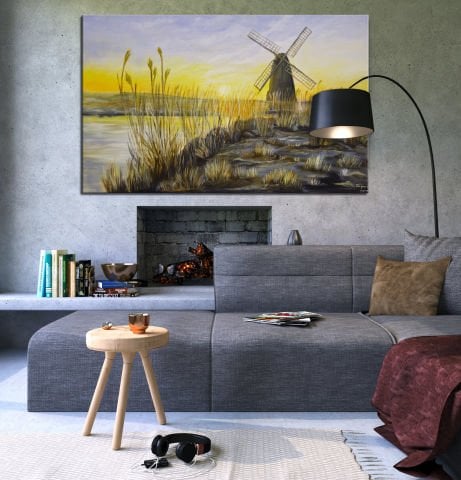 مطحنة طلاء زيتي 50 × 80 سم