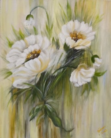 لوحة زيتية ديزي 50 × 40 سم