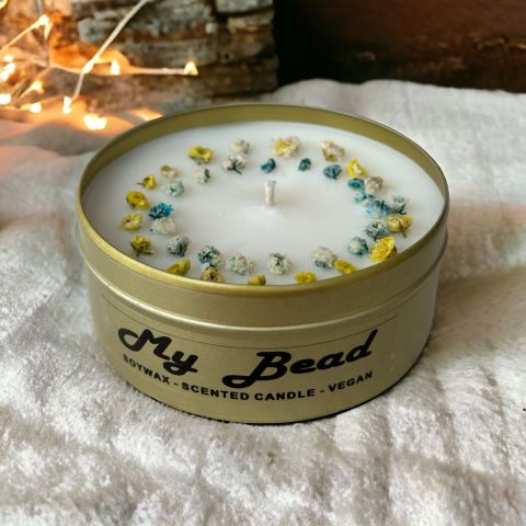 My Bead (WHITE SOAP) Scented Vegan Candle 180 cc