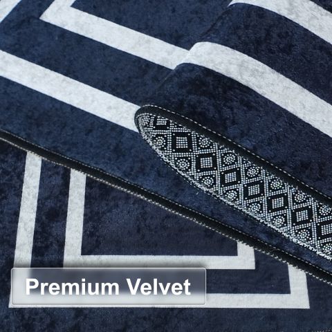 VEHER (SİYAH) Koridor Yolluk Halısı - Mutfak, Oturma Odası, Yatak Odası için Halı Yolluk - Kaymaz Alan Halısı - Yıkanabilir. (80 X 220) cm