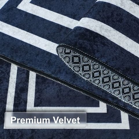 VEHER (SİYAH) Koridor Yolluk Halısı - Mutfak, Oturma Odası, Yatak Odası için Halı Yolluk - Kaymaz Alan Halısı - Yıkanabilir. (60 X 220) cm