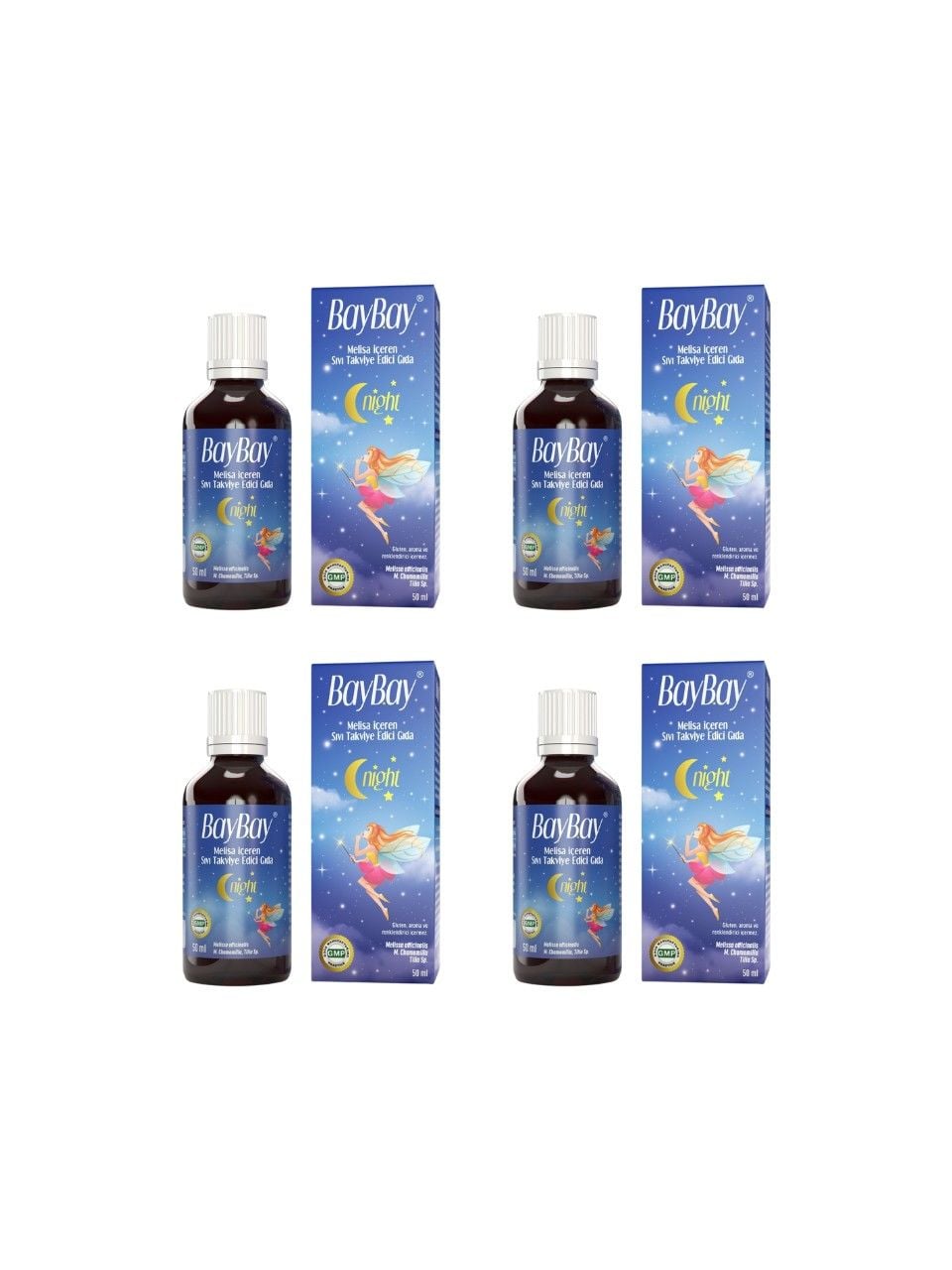 Baybay Night Damla 50 ml 4 Adet