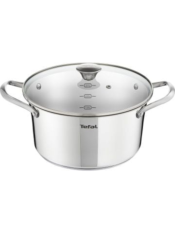 Tefal Simpleo B815S4 Tencere ve Tava Seti, 4 Parça, Paslanmaz Çelik/siyah, 49.1 x 35.3 x 13.3 cm