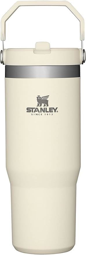 Stanley The Iceflow Flip Straw Pipetli Termos Bardak 0,89 Lt Krem (OUTLET)