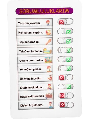 لعبة هاماها الخشبية التعليمية | أنشطتي اليومية وقائمة المهام