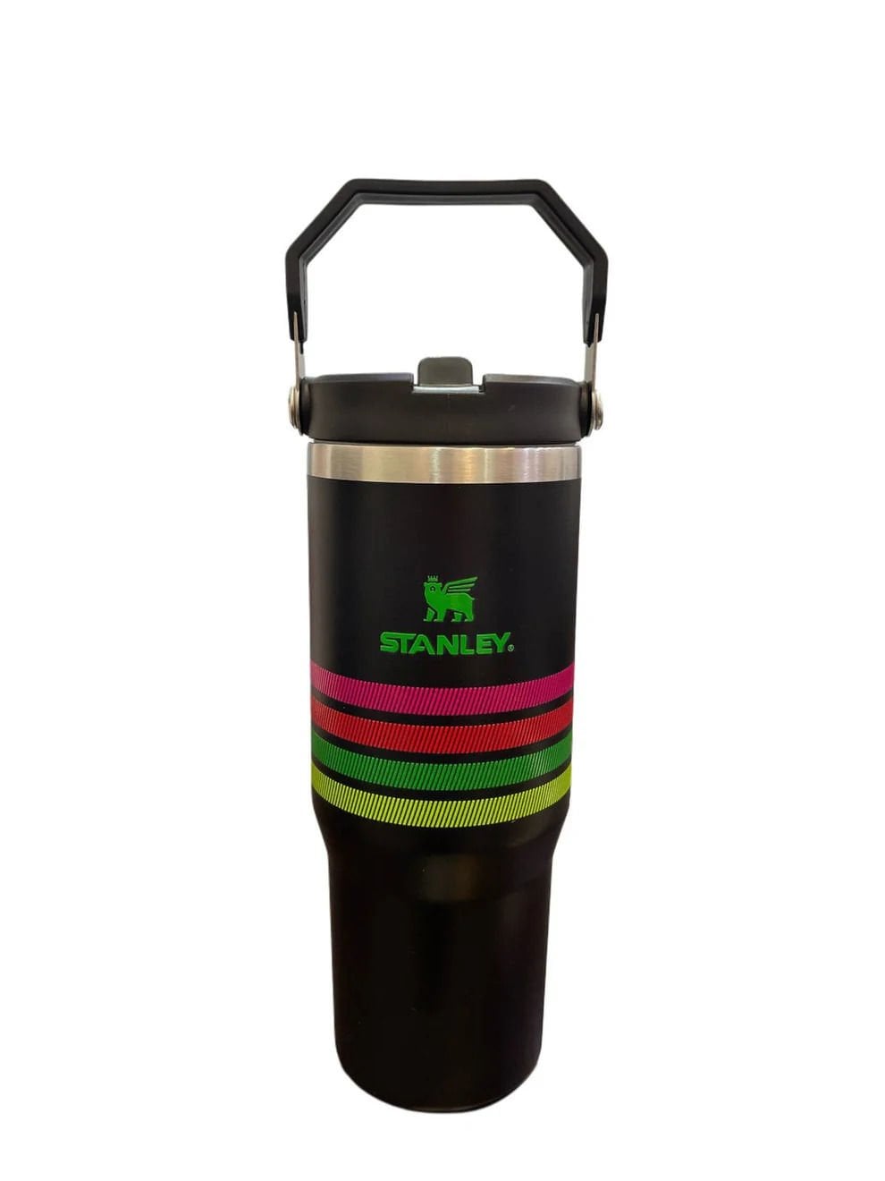 Stanley The IceFlow Flip Straw Thermos Cup with Straw 0.89 Varsity Black