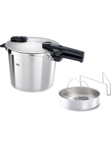 Fissler Vitaquick Premium 6 Litre Düdüklü Tencere + Buharda Pişirme Aparatı