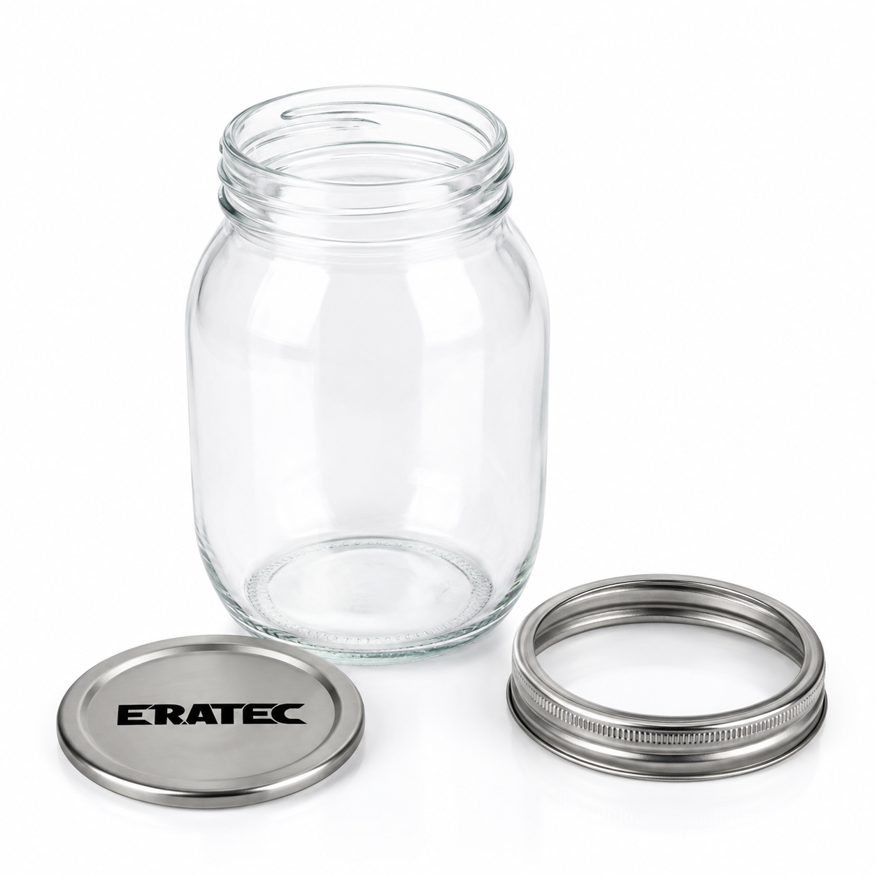 Eratec Cam Kavanoz 2 Parçalı Kapak 500 ml